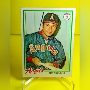 1978 Angels Baseball Card 1ST BASE VINTAGE 1978 TOPPS CHEWING GUM CARD PRE-OWNED